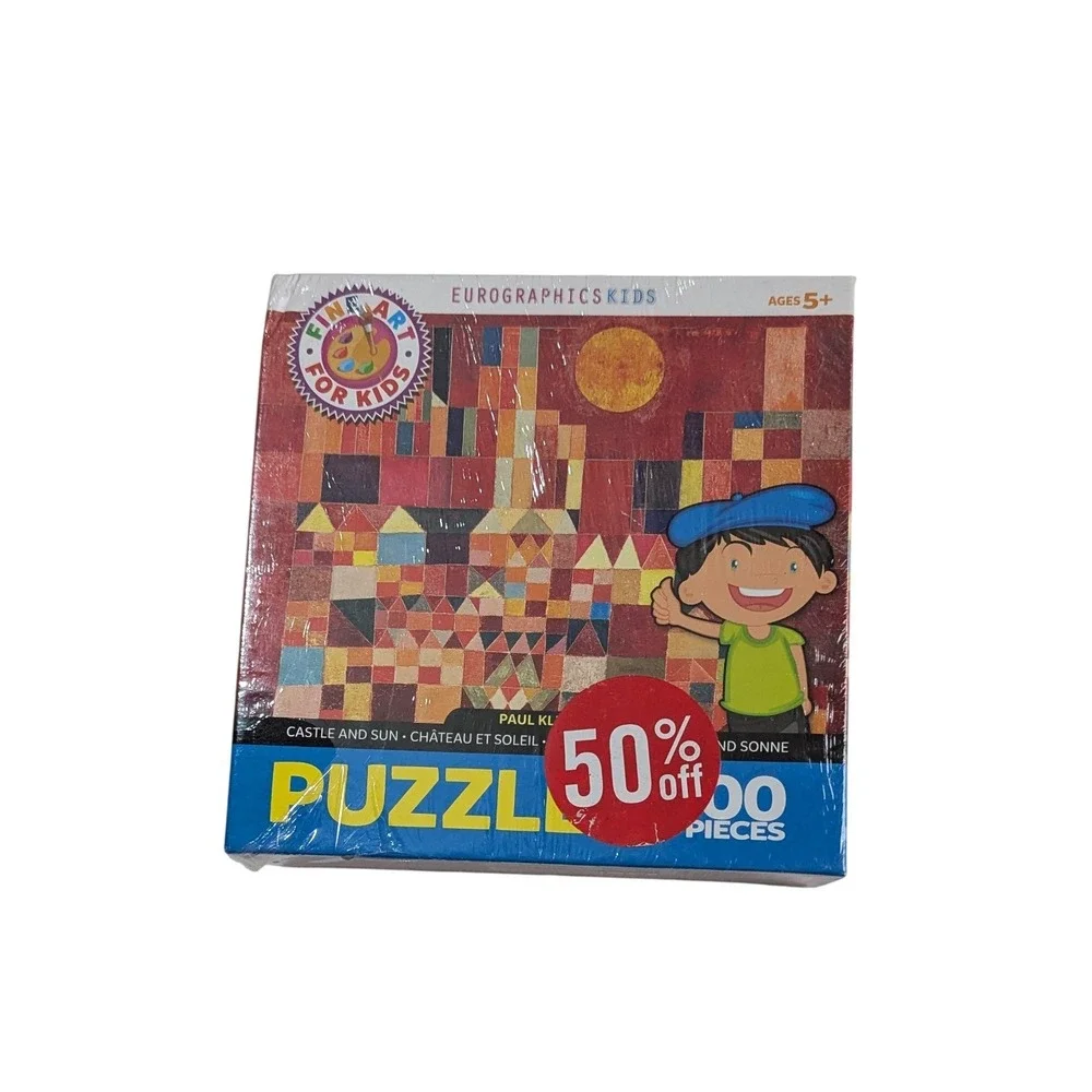 Eurographics Kids Paul Klee Castle and Sun 100 Piece Fine Art Jigsaw Puzzle NEW